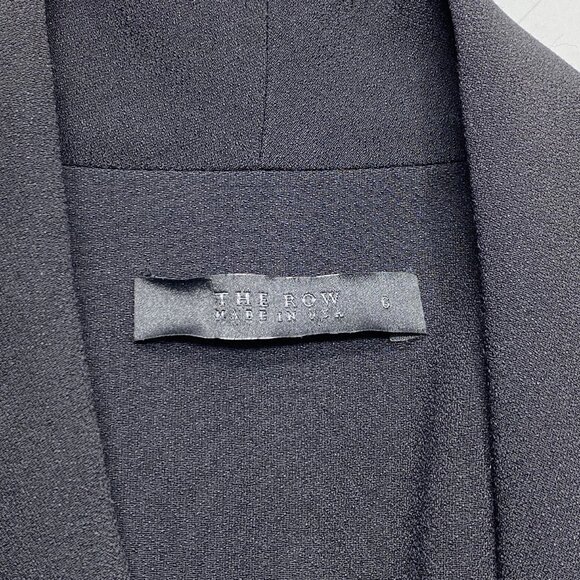 The Row Women’s Crepe Wrap Mini Dress Black Size S - Picture 2 of 9